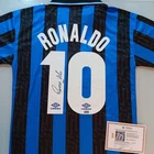 Ronaldo Nazario Signed Autographed FC Inter Milan Soccer Jersey Shirt With COA