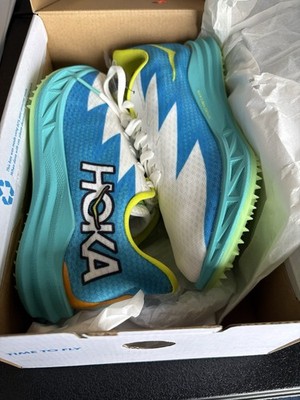 Hoka Crescendo MD Track Spikes Shoes Men s 3.5 Women s 5 Teal White 1134520 NIB