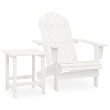 Solid Fir Wood Garden Adirondack Chair with Table Seating Multi Colours vidaXL