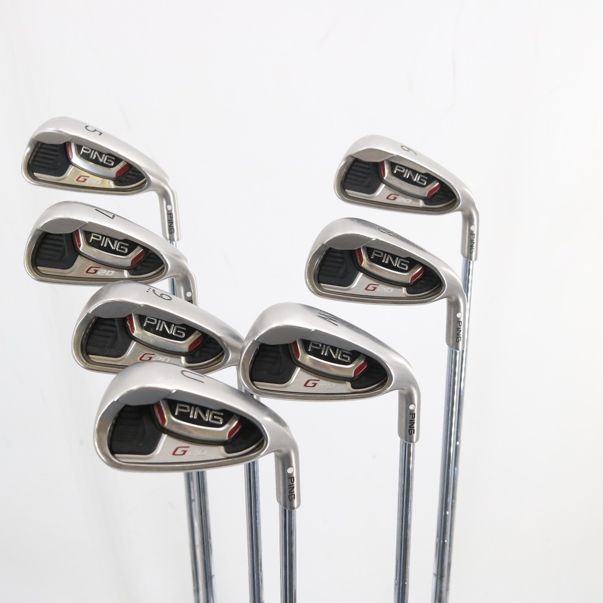 PING - PING G20 アイアン7本セット　CFS(#5-#9・PW・U)　 S Ping G20 Iron Set 5-W,U White Dot Steel CFS Shaft S Stiff