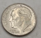 1963 Roosevelt Dime 90% Silver US Coin Denver Mint Circulated