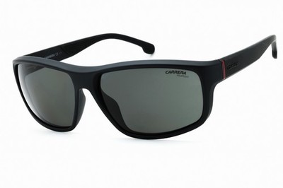 Carrera 8038/S 0003 M9 rechteckige Sonnenbrille für Herren 61-15-130 schwarz