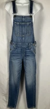 Abercrombie & Fitch Women’s Size XS Denim Overalls Tapered Leg