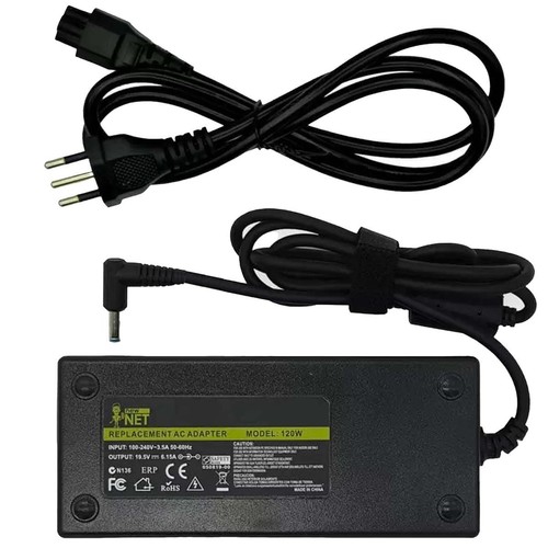 Alimentateur HP 120W 19.5V 6.15A 4.5MM X 3.0MM Broche Bleue Envy Omen Pavilion