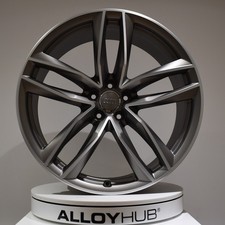 GENUINE AUDI RS6 4G 21" INCH 5 TWIN GREY/CUT ALLOY WHEEL X1 4G0601025CF