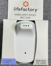 NEW Lifefactory Wide Neck Hard Sippy Spout for 8oz Baby Bottles