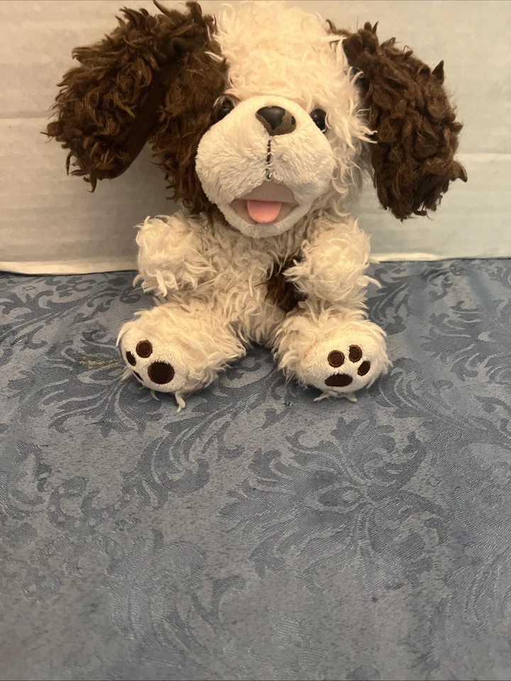Build A Bear SmallFrys Small Frys Scruffy Patch Puppy Plush Brown White Dog Pup - Image 3 of 4