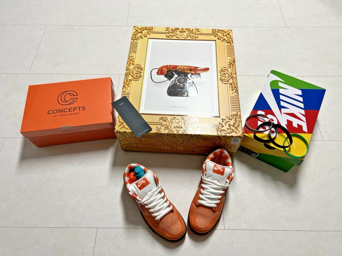 Nike Concepts x Dunk SB Special Box Low Orange Lobster | eBay