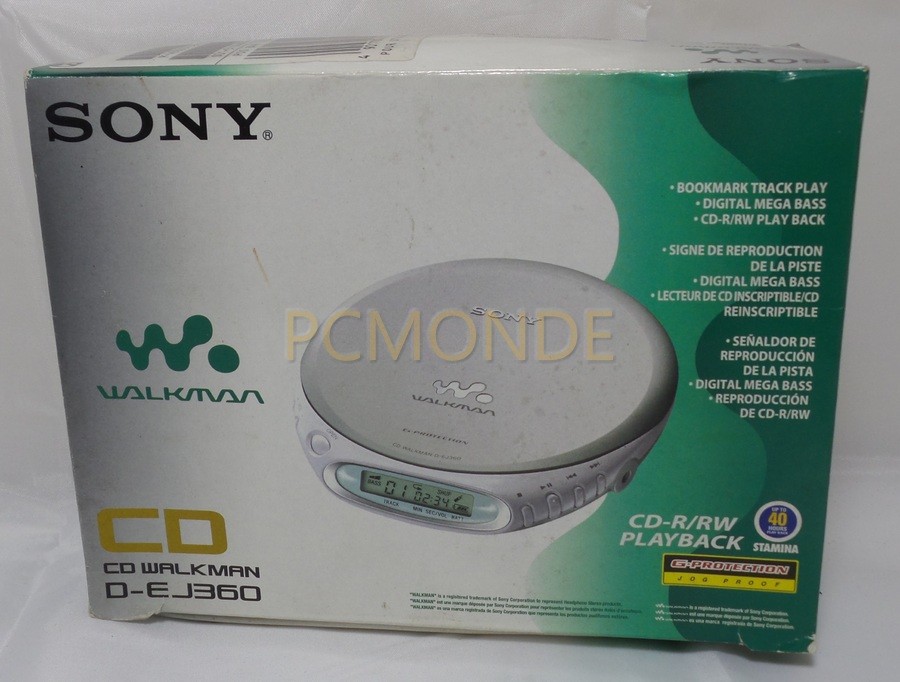 2003 Sony Walkman Silver D-ej360 G-protection CD Player for sale