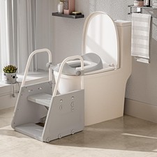 3 In 1 Potty Training Toilet Seat Toddler Step Stool Ladder Splash Guard 1-3 Y