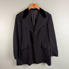 Styled By Delton Black Tuxedo Blazer Jacket 3 Button Size 48 Good Overall Cond.