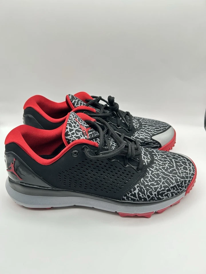 Zapatos de golf Jordan Trainer ST G USADOS para hombre talla 10,5 negro rojo 833359 001 RARO Foto 4 de 4