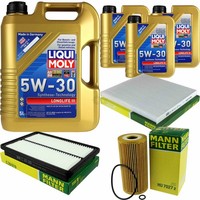 Mann Inspektionspaket 8L Liqui Moly Longlife III 5W-30 FüR Hyundai Santa Fé