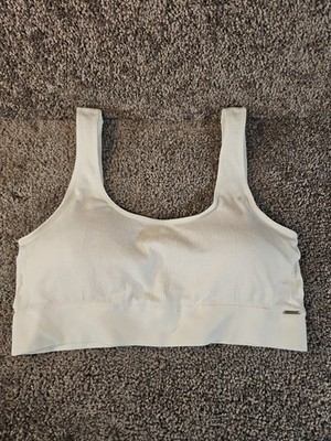Women's Izod White Ribbed Seamless Sports Bra. 3XL. NWOT