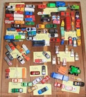 VINTAGE LOT OF 72+ Diecast cars Tomica Maisto Yatming Aurora Corgi Majorette Zee