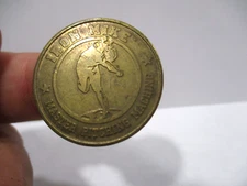 IRON MIKE MASTER PITCHING MACHINE token VTG no cash value medallion
