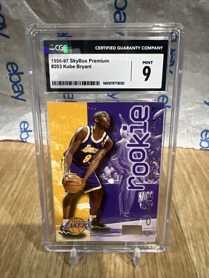 1996-97 ~ Skybox Premium ~ KOBE BRYANT ~ RC ~ #203 Cgc 9.0 Graded
