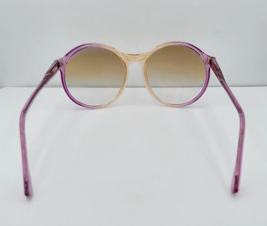 复古康宁 4098 紫色圆形太阳镜框 — 第 4/4 张图片