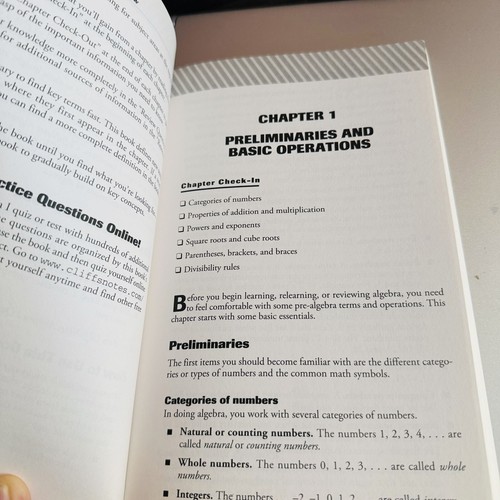 Algebra1 Quick Review Cliff Notes Revised By Ed Kohn, M.S 2nd Edition - Picture 4 of 7