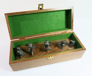 Eagle America Set of 5 Vintage 1/2" Shank Stile&Rail and Glass Door Router Bits