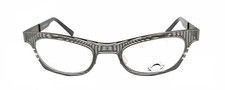 New Authentic Eye'DC V794 028 90s France Vintage Gray Gunmetal Metal Eyeglasses