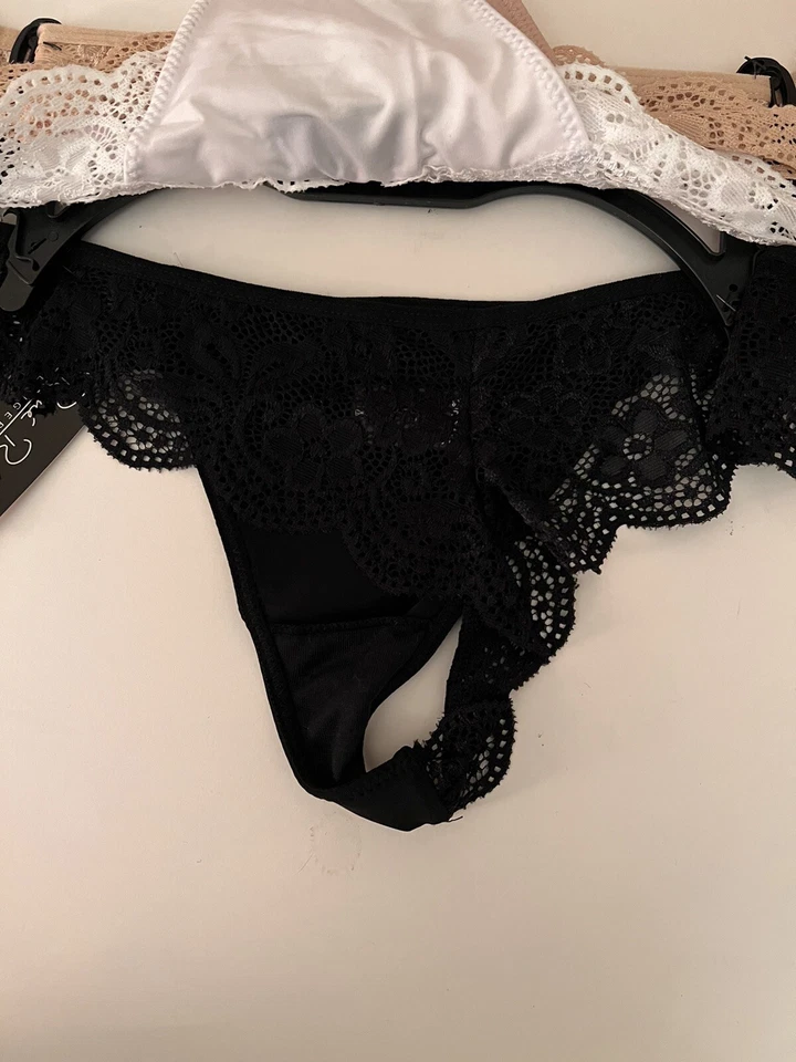 Tangas Rene' Rofe' Sexy Encaje 3 Pk Nuevas Talla Pequeña (A19) Foto 3 de 4