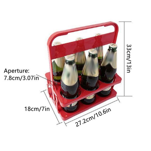 Foldable Beer Frame Portable Drink Carrier Party Picnics Handled Beer Rack^`,::' - Bild 14 von 32