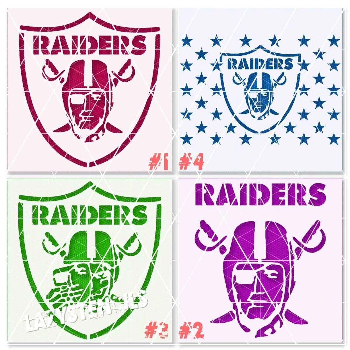 Las Vegas Raiders stencil - Reusable & Durable - 10 mil - Oakland