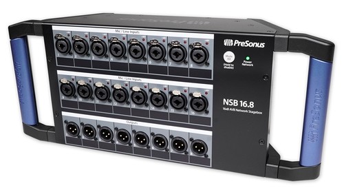 PRESONUS NSB 16.8 16x8 AVB Stagebox w/XMAX Preamps + Rugged Steel Enclosure - Picture 2 of 7