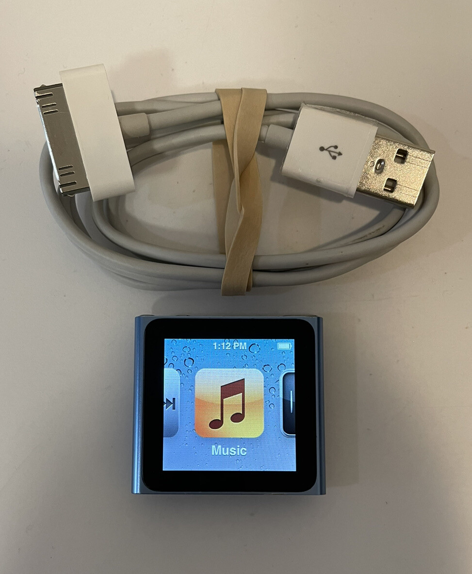 Apple iPod Nano 6th Generation 8GB - Blue - Works Great