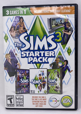 The Sims 3 Starter Pack PC DVD-ROM Game Late Night Expansion High End Loft Stuff