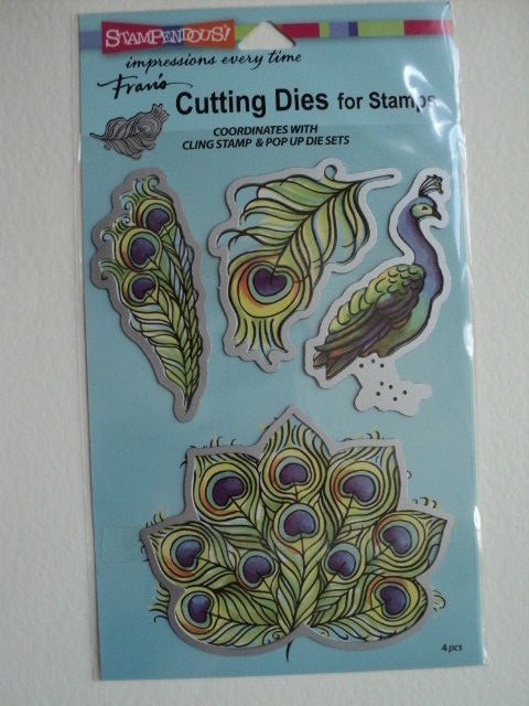 STAMPENDOUS FRAN'S POISED PEACOCK DIE SET DCS5099 BNIP *LOOK*