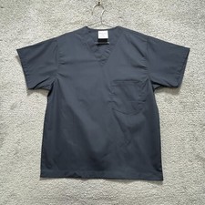 Lot of 4 AllHeart Scrub Top Shirt Unisex Small Blue Pocket Short Sleeve Uniform