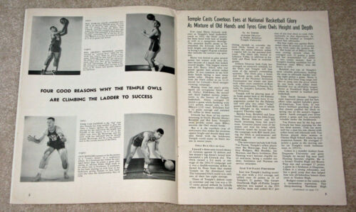 1955 Palestra Illustraded Dec.20th, Program V.Good Condition - Picture 2 of 4