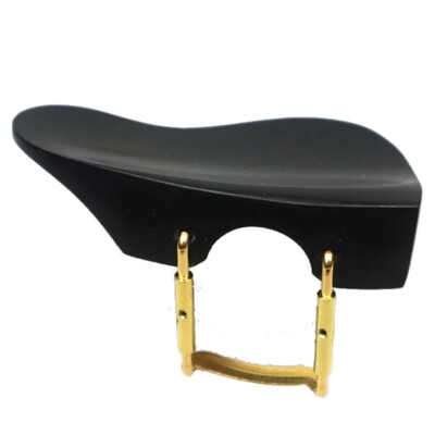 New 4/4 violin chinrest, Ebony wood Ear baroque shape Violin Chin rest W/Bracket