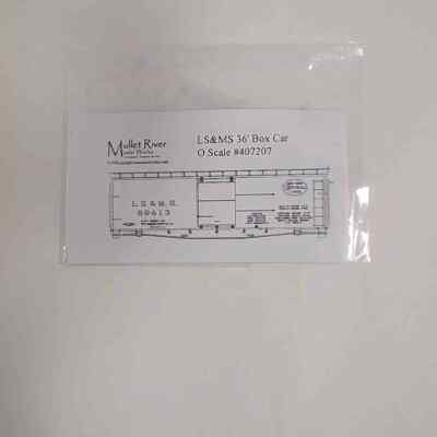 Mullet River O Scale Decals: LS&MS 36' Boxcar
