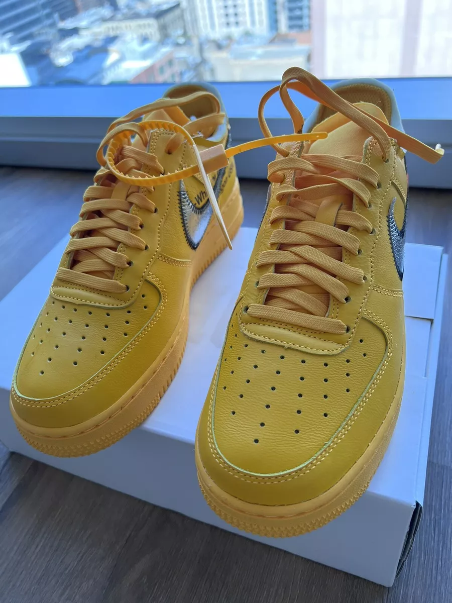 Air Force 1 Low Off-White University Gold Metallic Silver