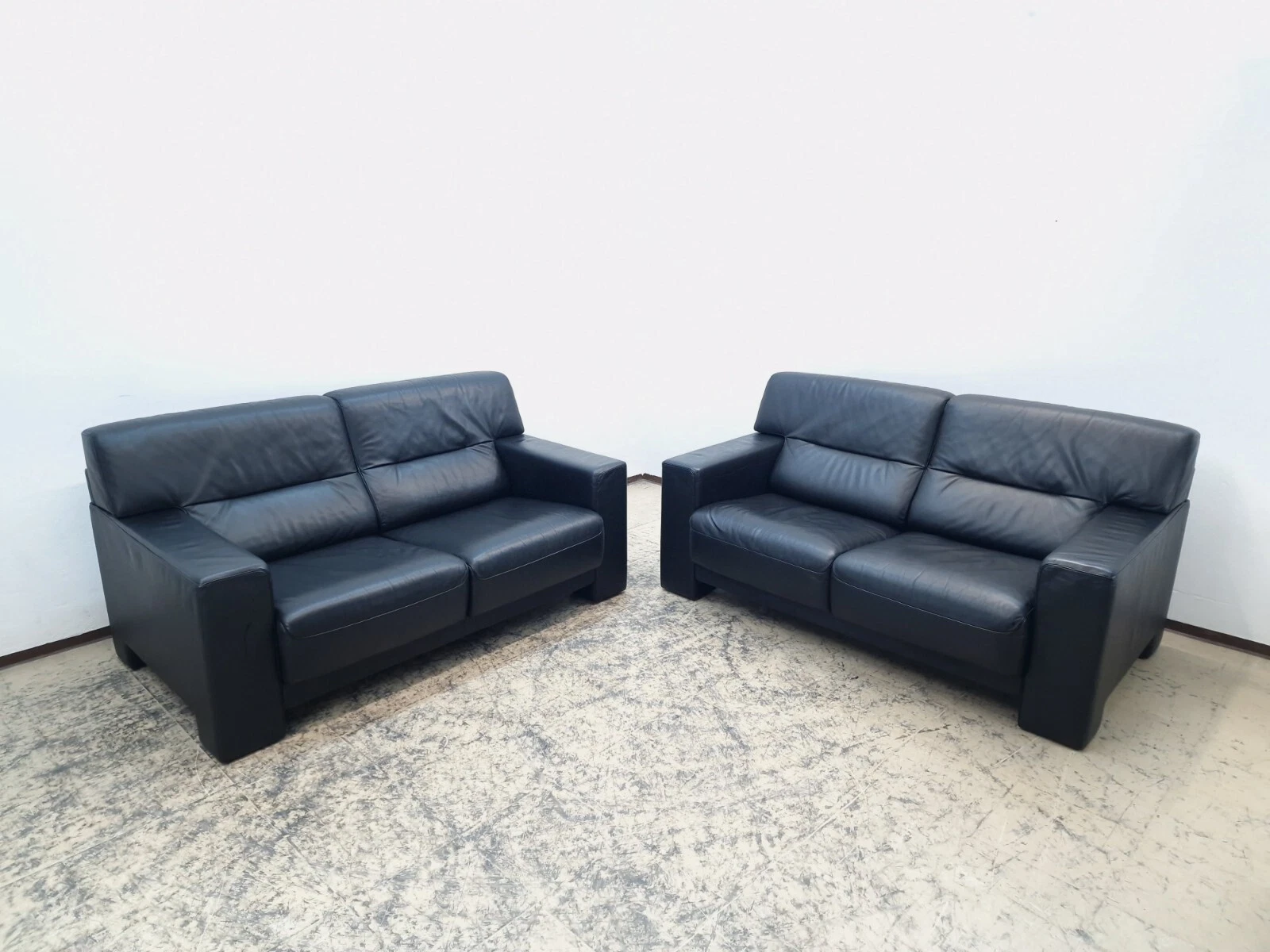 De Sede ds 109 set 2 sofas real leather sofa Desede Fsm Wk living #0410#0411
