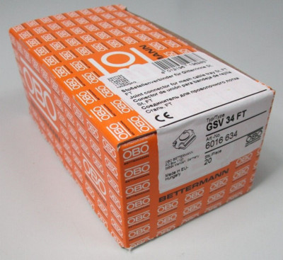 20x OBO Bettermann Stoßstellenverbinder für Gitterrinne, 6016634