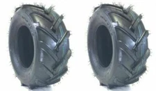 Two 4.00-4 400-4 4.00x4 400x4 Snow Blower Thrower Garden Tiller  R-1 Lug Tire 