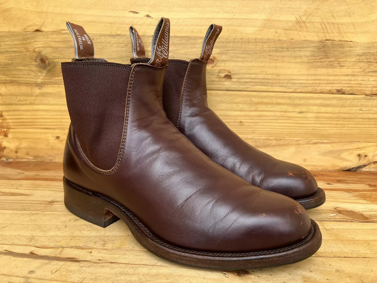 RM WILLIAMS Men Craftsman Chelsea Boots Brown Size 5 G WE UK/AU, 6 US, 38  EU