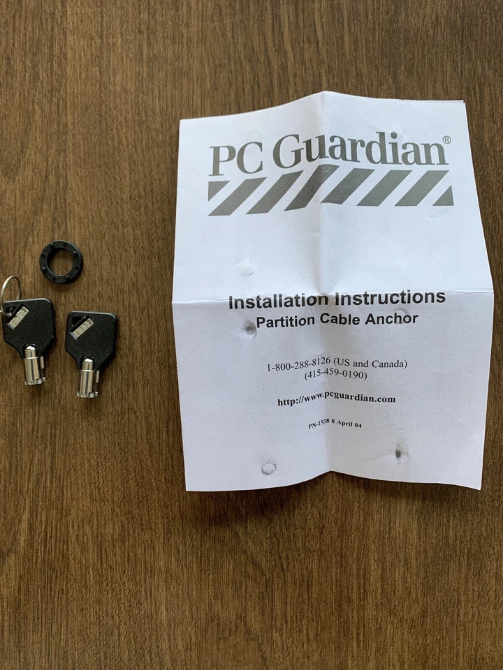 PC Guardian Key Security Anti-Theft 6-Foot Lock Cable Laptop Desktop 2900-95 - Image 4 of 4