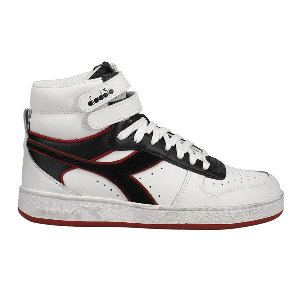 Diadora Magic Basket Mid Icona Leather High Top  Mens White Sneakers Casual Shoe