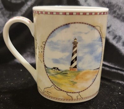Coffee Mug American Atelier Cape Hatteras Light House Coffee TEA | eBay