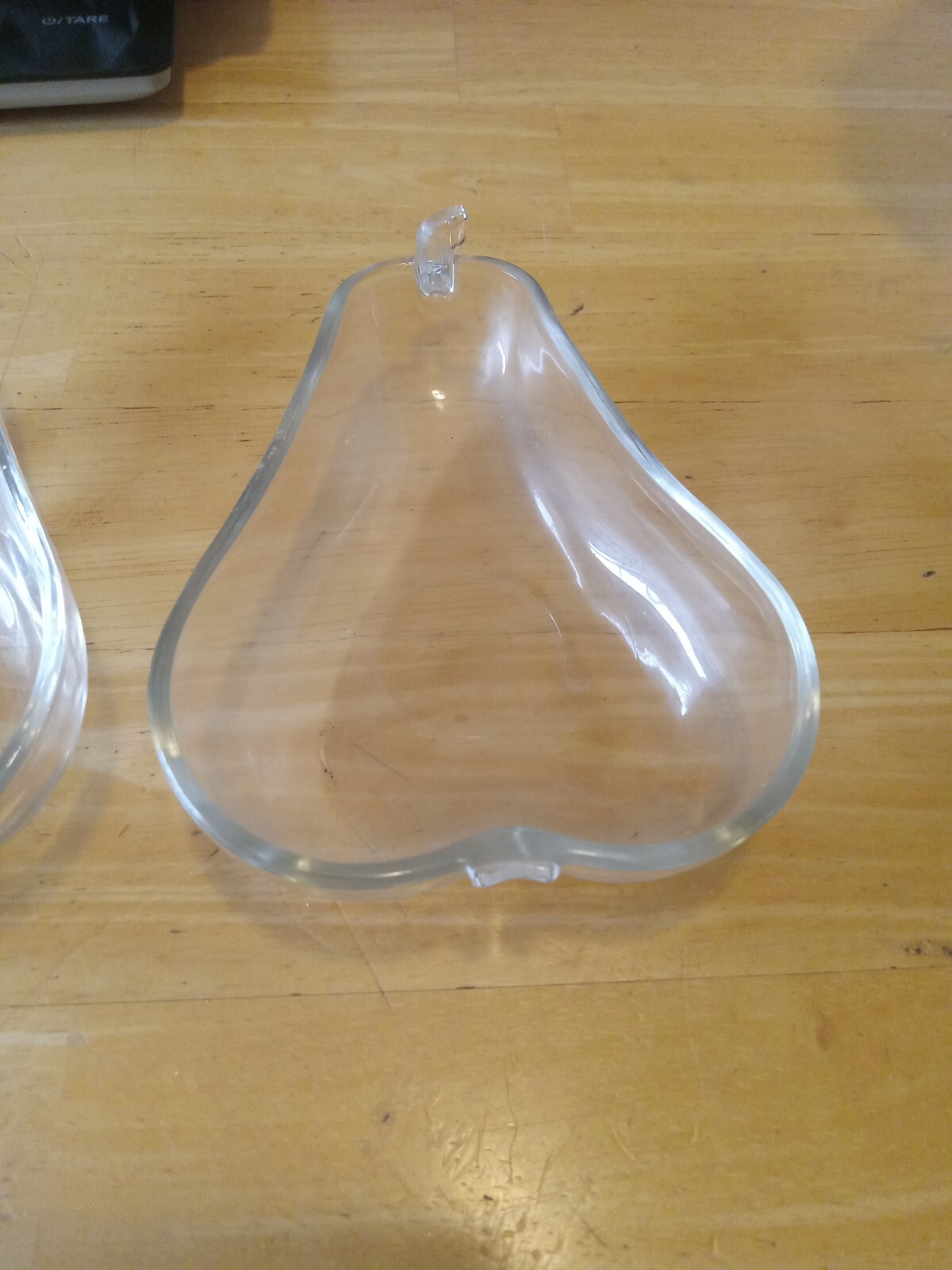 Vintage Pair Of Pear Shaped Glass Serving Dishes eBay