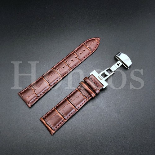 21 mm correa de reloj de cuero se adapta a movado serie 800 crono 606576 2517 bn - Imagen 5 de 17