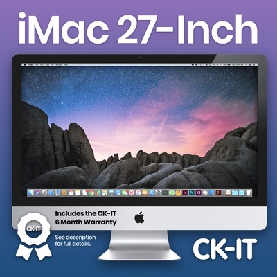 Imac 27inch intel core i5 2.8ghz quad-core with 8mb level 3 cache supports Turbo boost, mac os x snow leopard, ati radeon hd 57 (885909389896)
