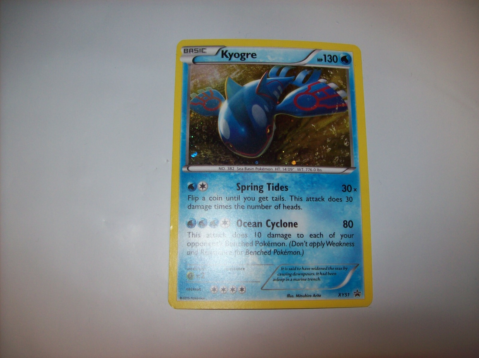 Pokemon - Kyogre - #XY51 - Black Star Promo - Near Mint Free Shipping & Tracked