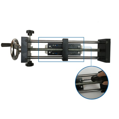 Hand-Cranked Horizontal Force Gauge Test Stand Push-Pull Force Meter Spiral Rack - Picture 4 of 6