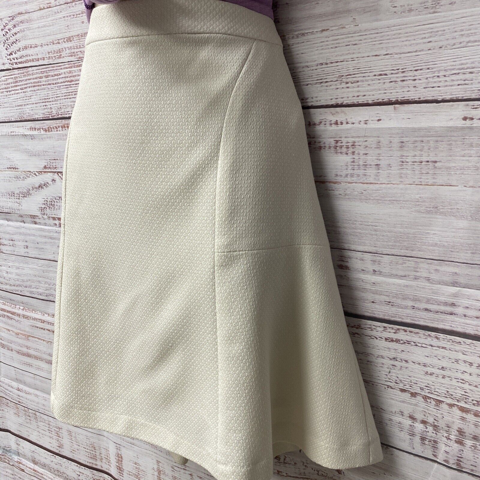 The Saville Row Company Ivory Flared Skirt US Siz… - image 4
